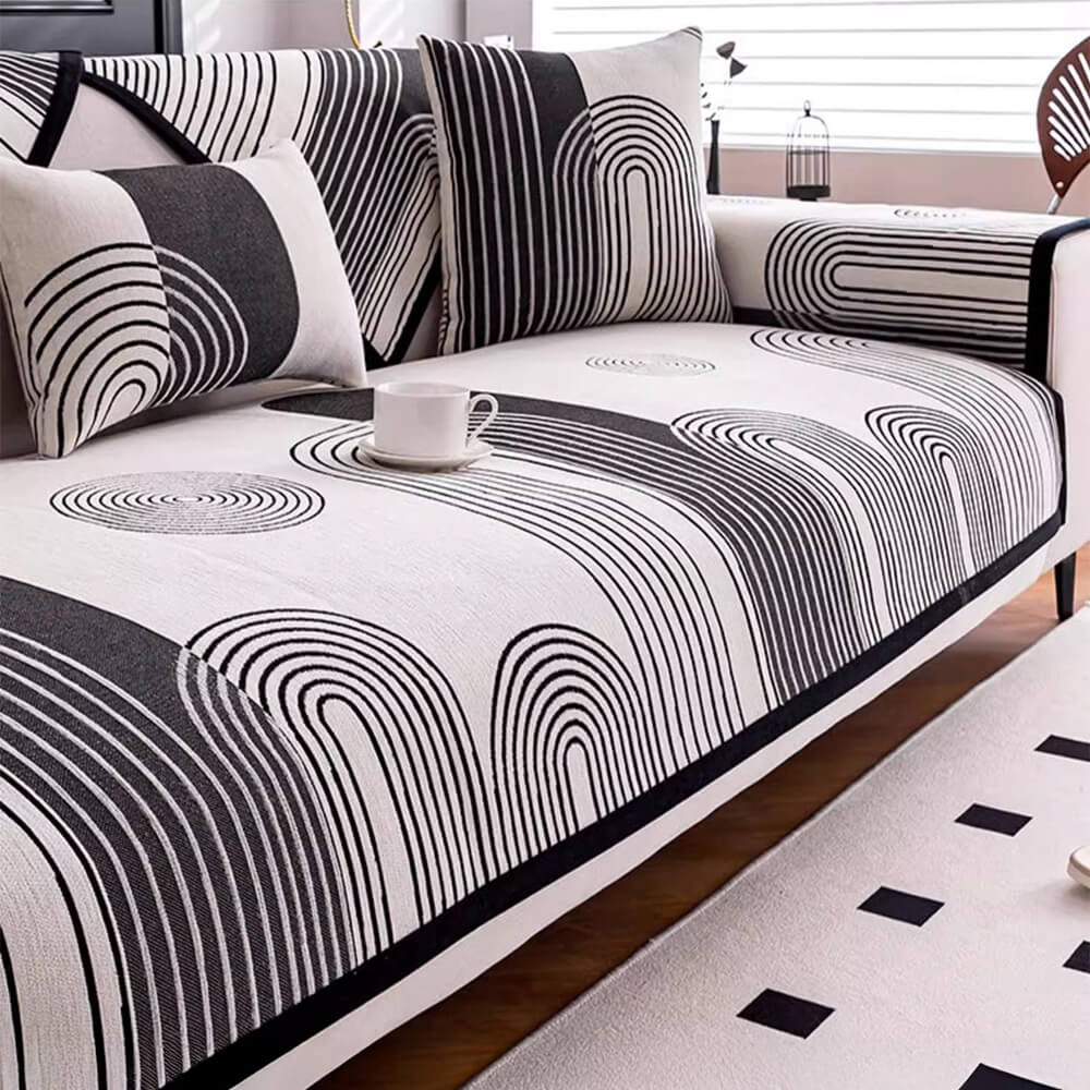 Cubierta del sofá resistente a los arañazos de Chenille Arch Patrón