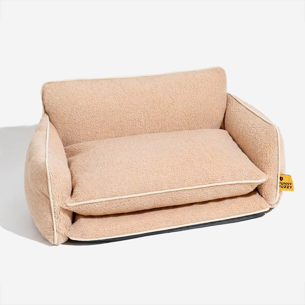 Coperchio da letto - morbido divano a doppio strato di agnello in finto letto e gatto