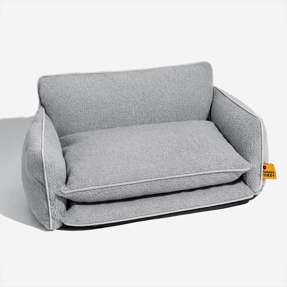 Coperchio da letto - morbido divano a doppio strato di agnello in finto letto e gatto