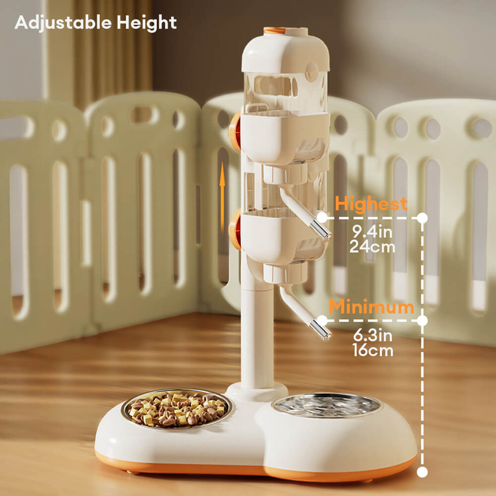 Dispensador de alimentos de la estación de alimentación de tazón con agua automática