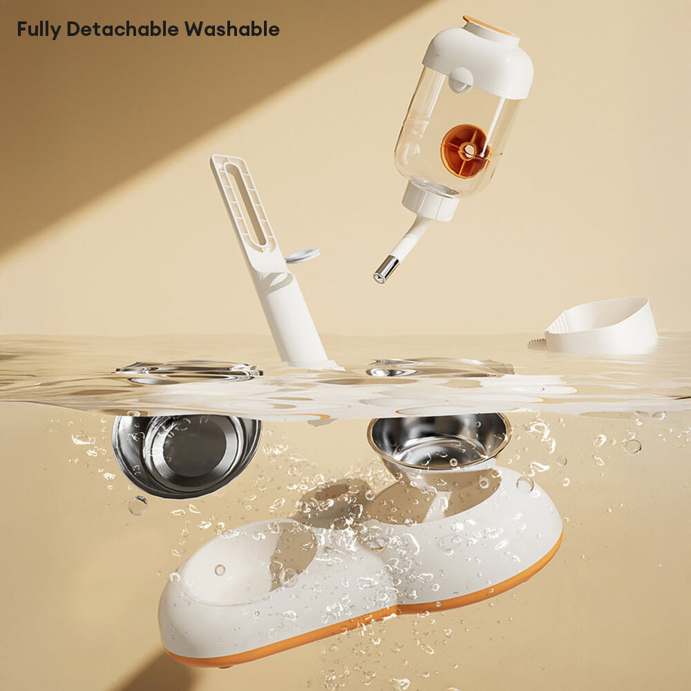 Dispensador de alimentos de la estación de alimentación de tazón con agua automática