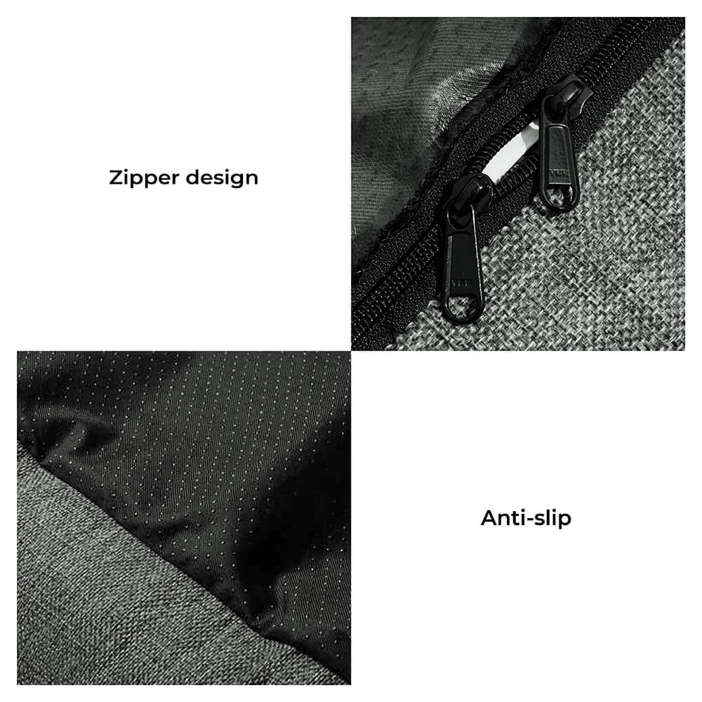 Travel Bolster Full Durable Washable Dog Car Back Seat Bed - FUNNYFUZZY