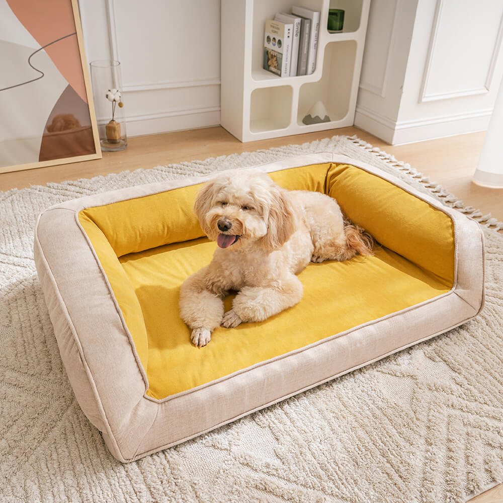 Ultimate tumbo de soporte completo cómoda cama ortopédica para perros