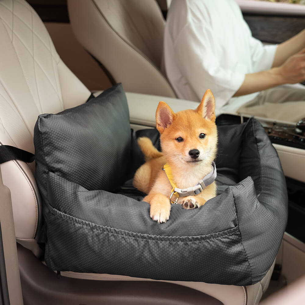 Waterproof Travel Bolster Dog Car Seat Bed - FUNNYFUZZY