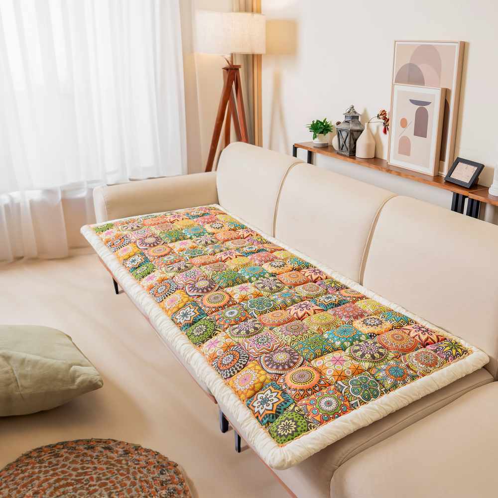 Gemütliche karierte Patchwork-Haustiermatte, Möbelschutz, Couchbezug