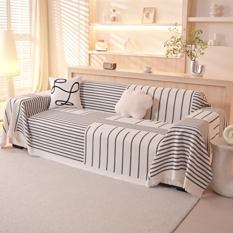 Patrón geométrico multi-<tc>Color</tc> Funda de sofá: diseño moderno para un hogar con estilo