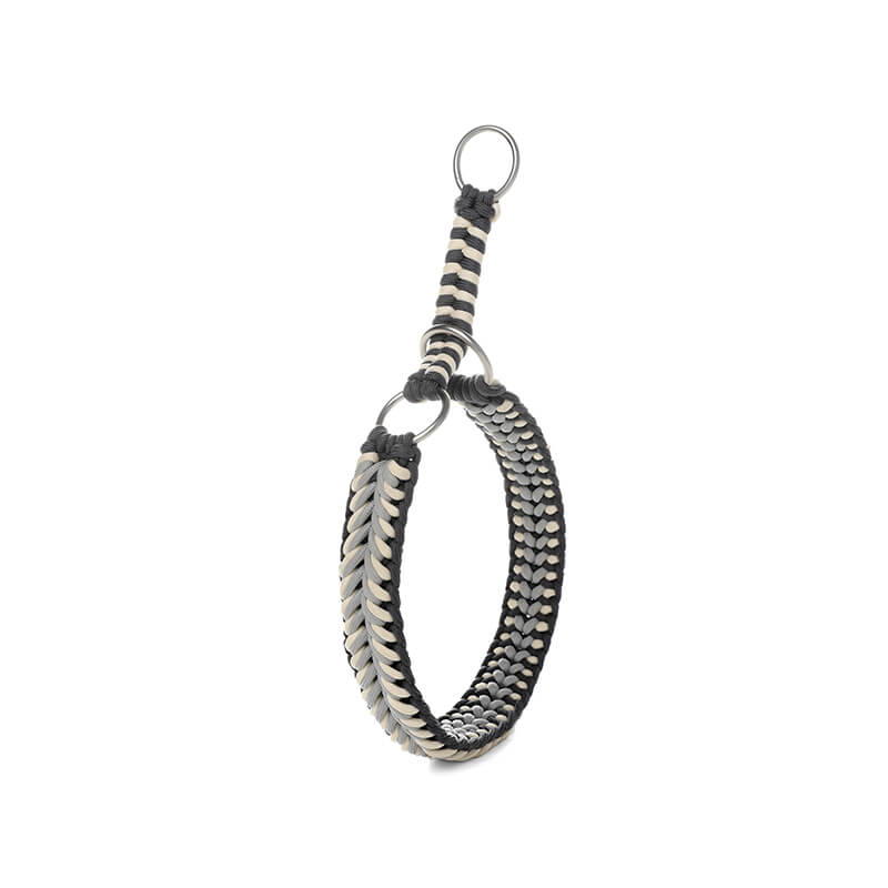 Grand collier et laisse pour chien lumineux anti-traction faits à la main