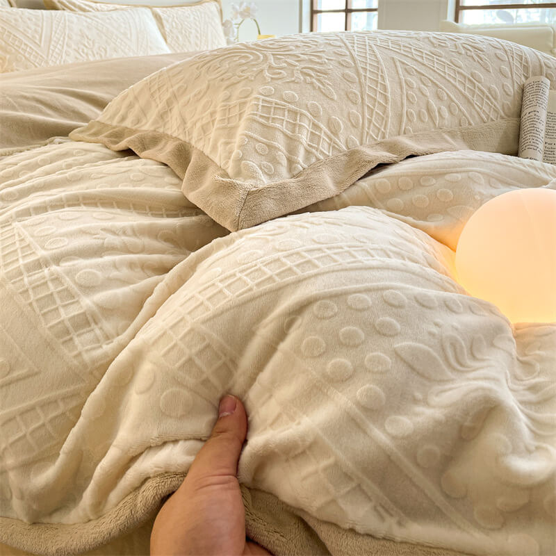 Jacquard Light Luxury Double Velvet Skin Waret Waret Ban