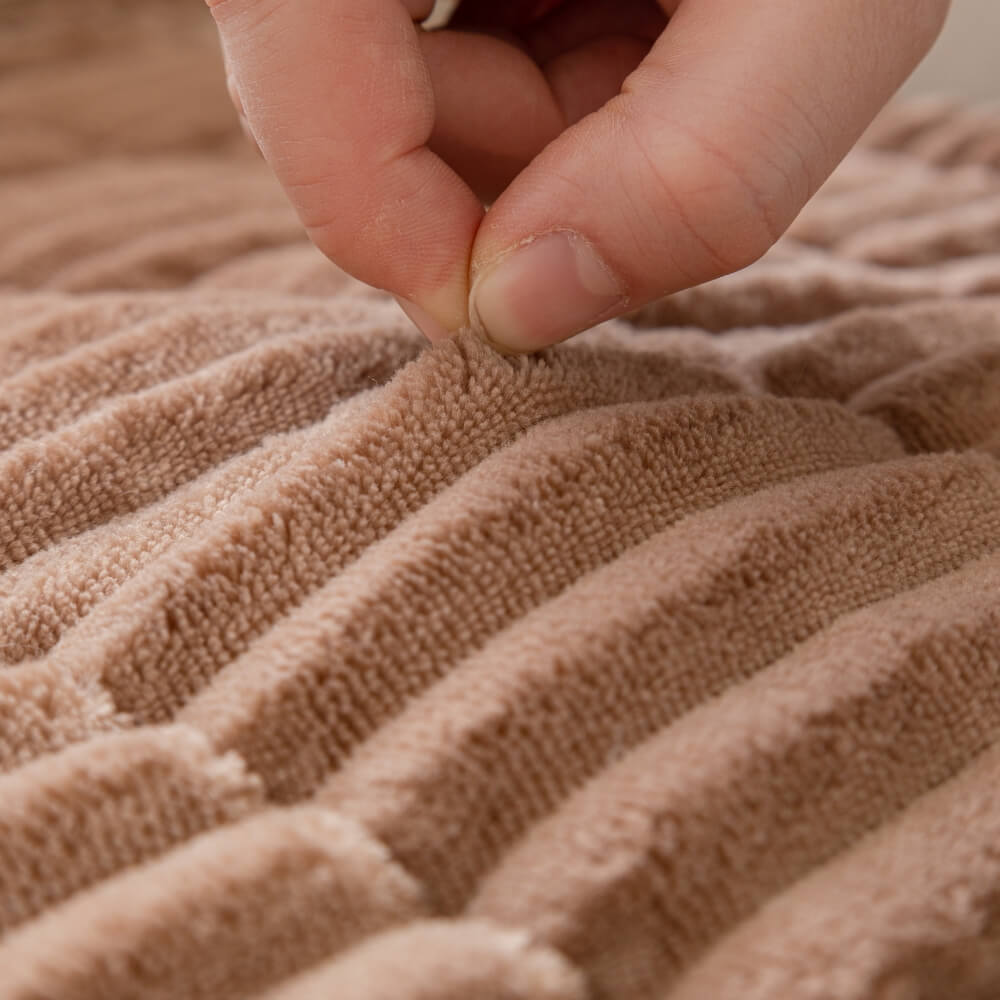 Cubierta de sofá sin deslizamiento de franela suave y transpirable