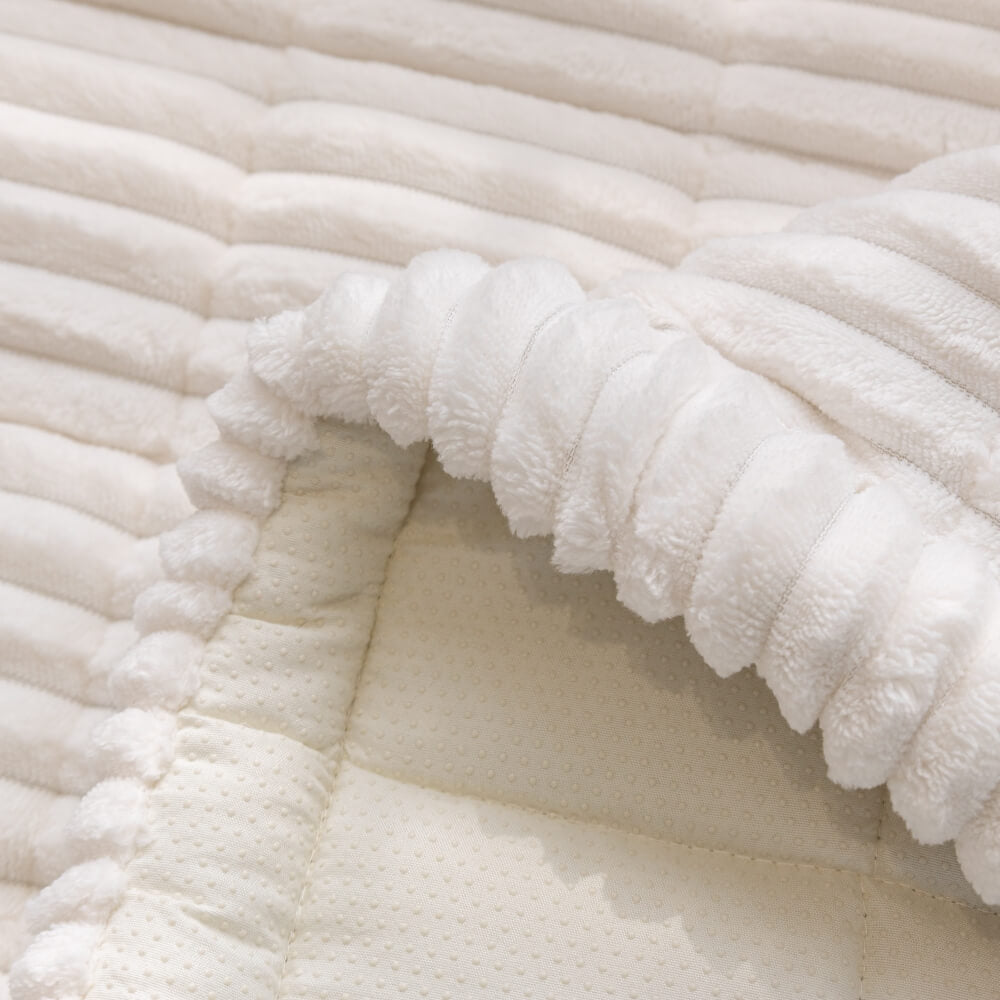 Cubierta de sofá sin deslizamiento de franela suave y transpirable