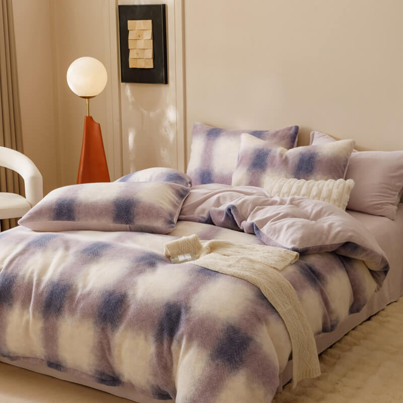 Luxuriöses, ultraweiches, elegantes Komfort-Bettlaken-Set aus Kaschmirimitat