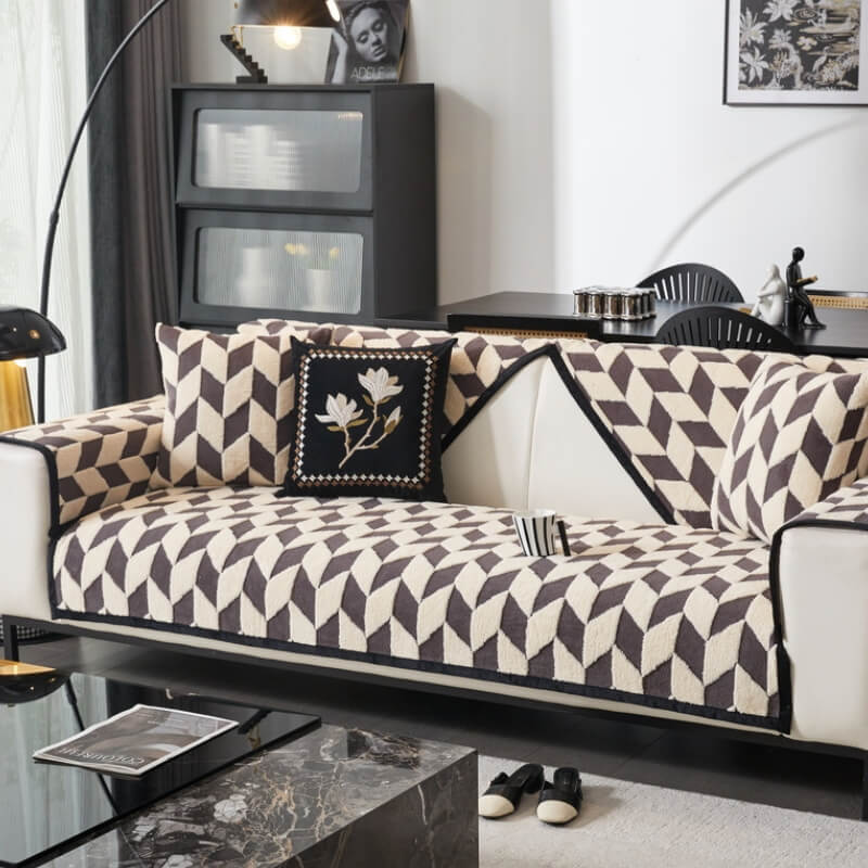 Cover del divano di divano peluche di peluche moderno