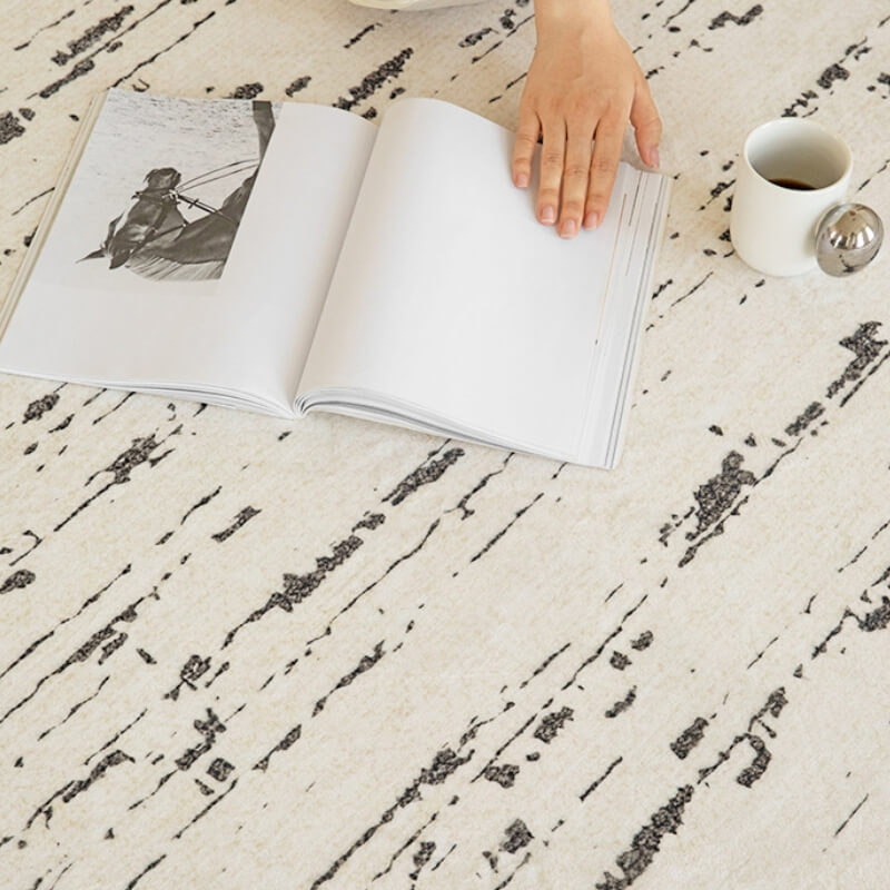 Moderno peluche finto cashmere area soggiorno arredamento tappeto