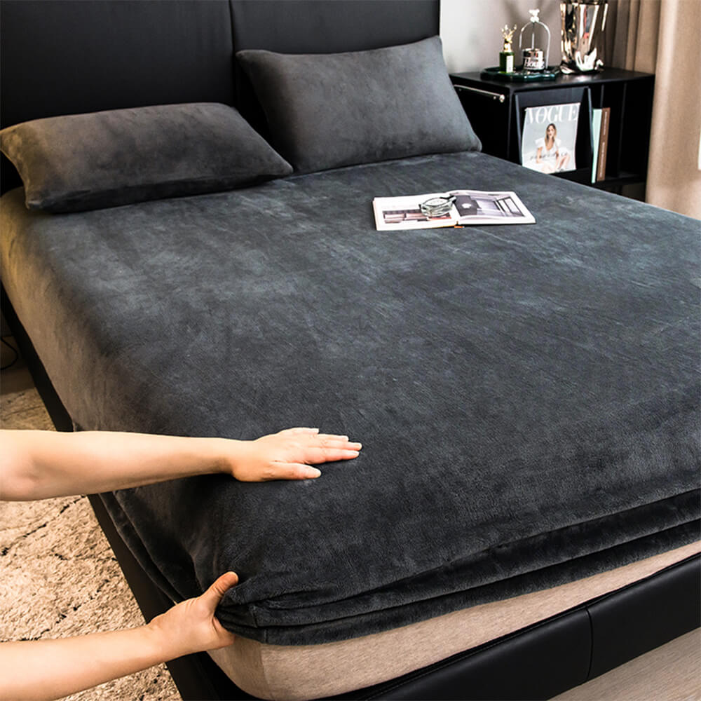 Velvet de leche Soft ajustado colchón de colchón