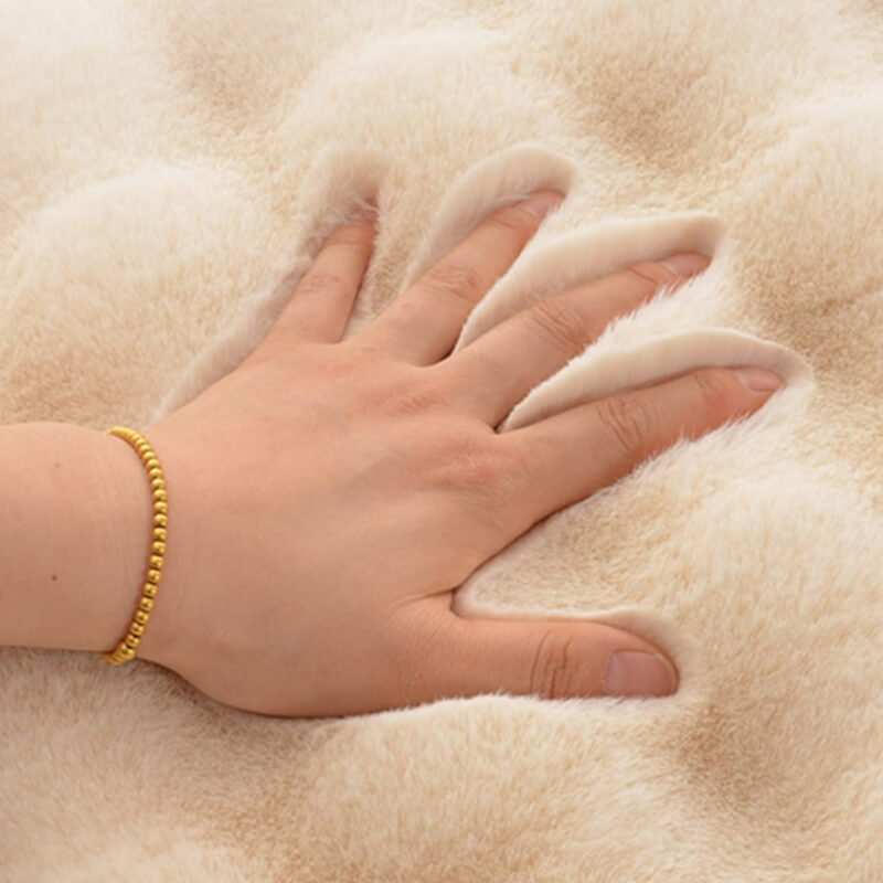 Tappetino rotondo per cane da pet per peluche caldo morbido.