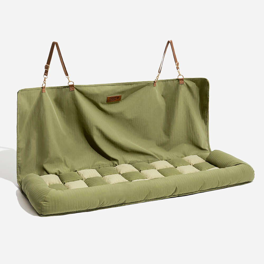 Travel Bolster Seguridad asiento trasero Bed de asiento para perros grandes - salón de ajedrez