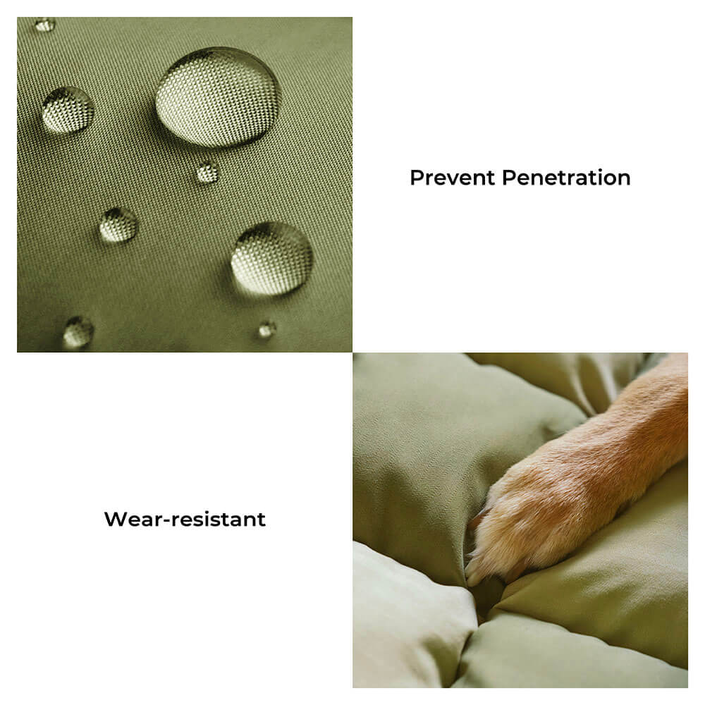 Travel Bolster Seguridad asiento trasero Bed de asiento para perros grandes - salón de ajedrez