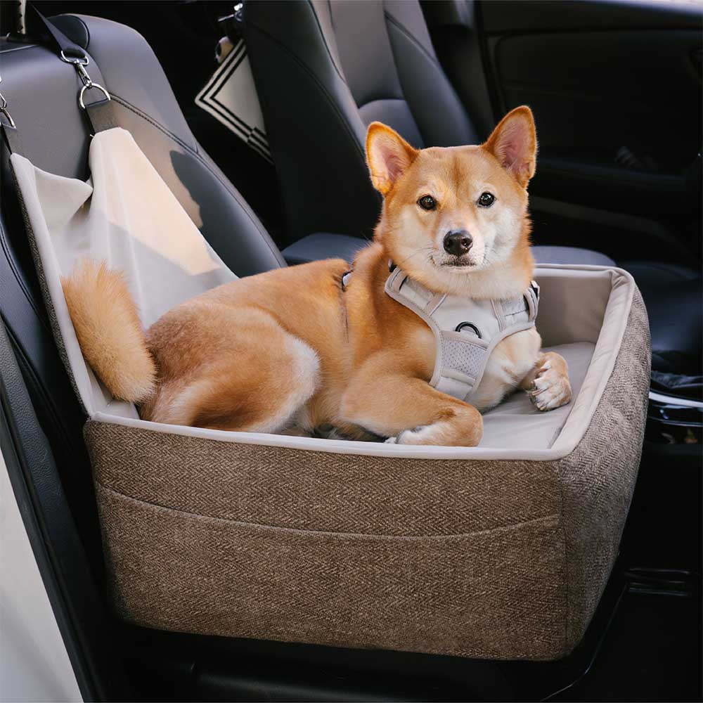 Seguridad de viaje asiento espesado en espesada cama para perros asiento de asiento