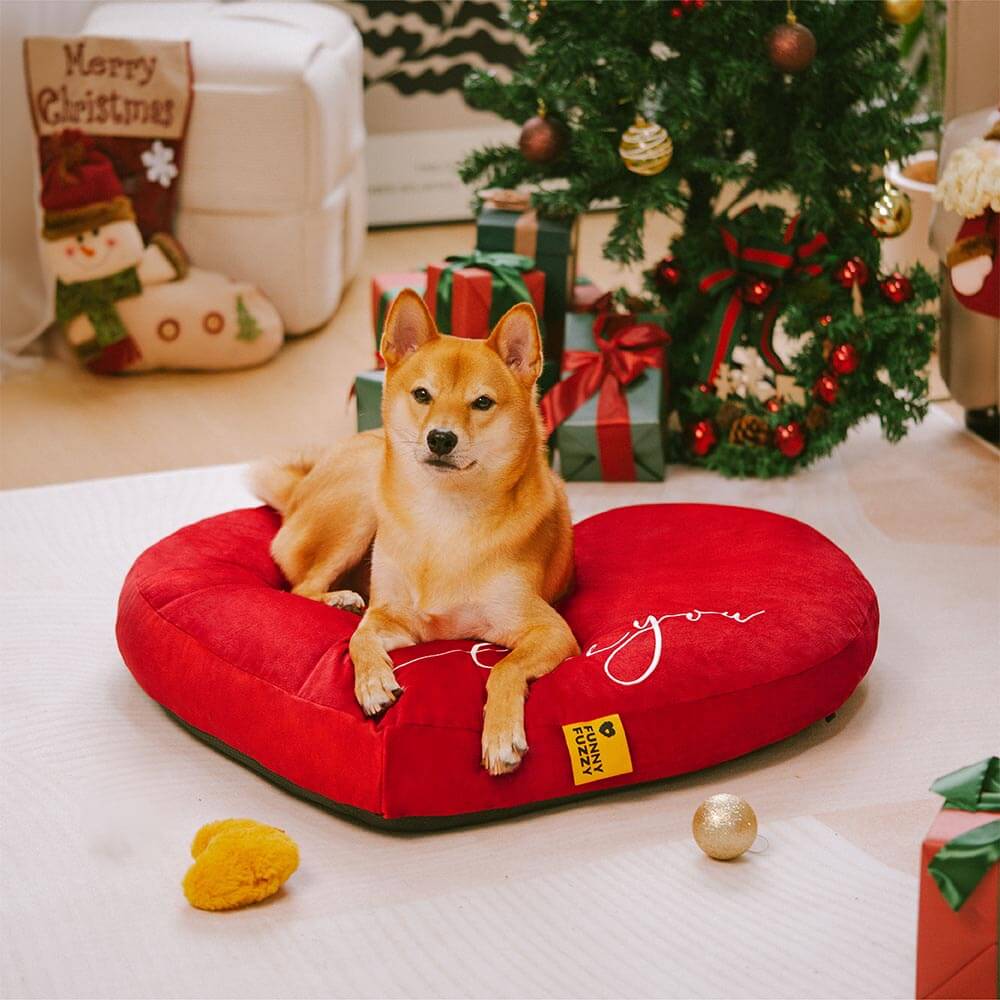 Cama para perros festivo en forma de aterciopel