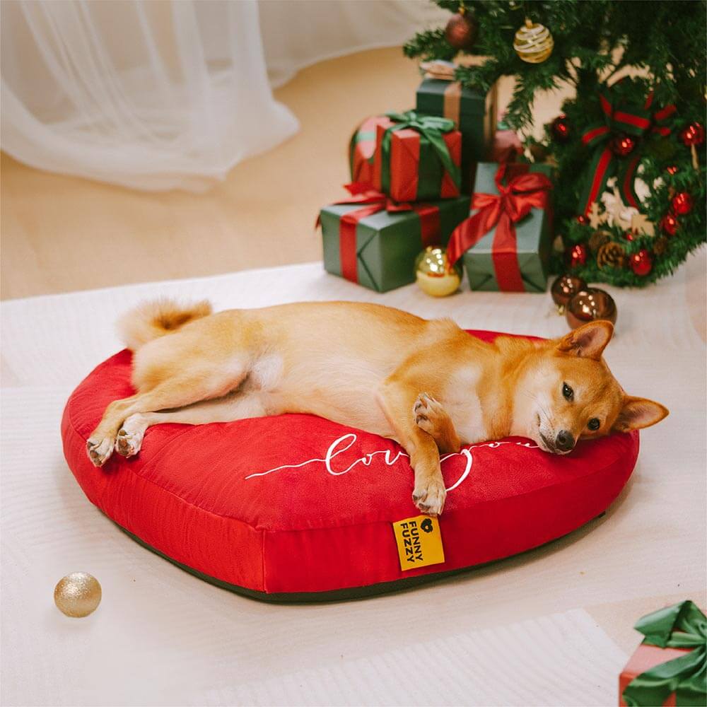 Cama para perros festivo en forma de aterciopel