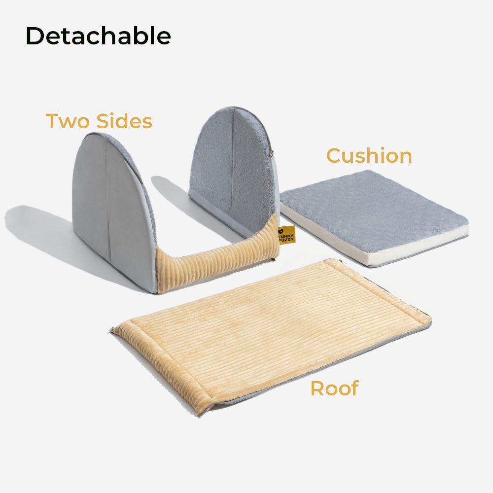 Cama de carpa de perros grande y desmenuzada de franela caliente