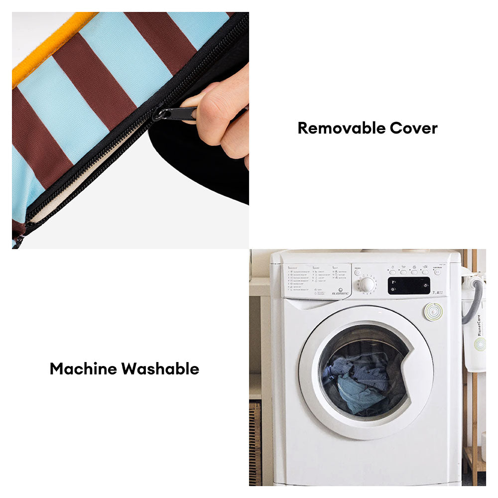 Cama de sofá de perros plegable de perros plegable impermeable de rayas - siesta soleada