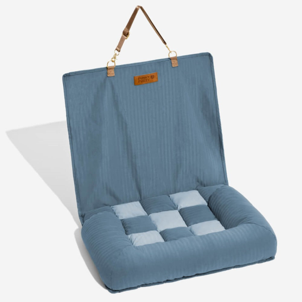 Travel Bolster Seguridad asiento trasero Bed de asiento para perros grandes - salón de ajedrez
