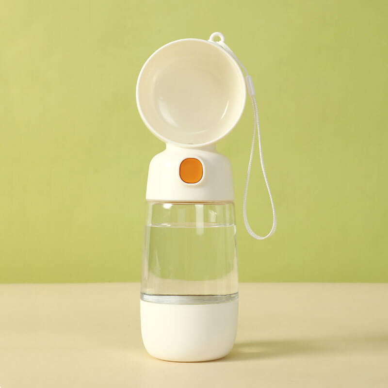 2 en 1 botella de agua de perro al aire libre portátil