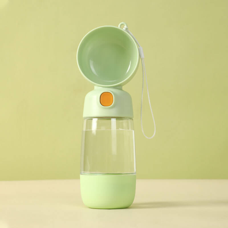 2 en 1 botella de agua de perro al aire libre portátil