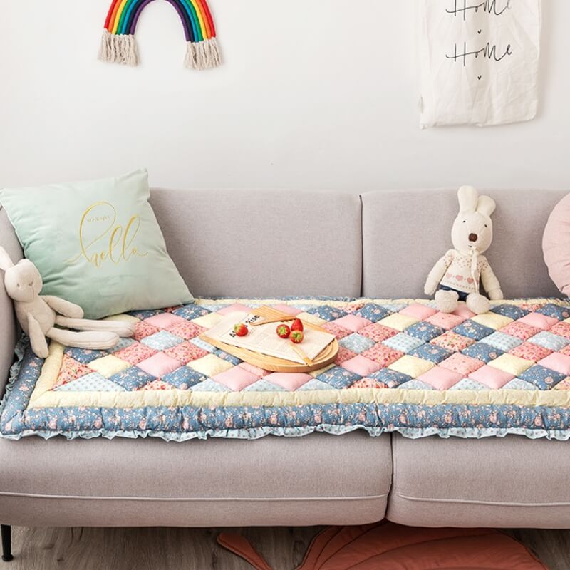 Cubierta de sofá protectora de algodón puro de algodón puro floral