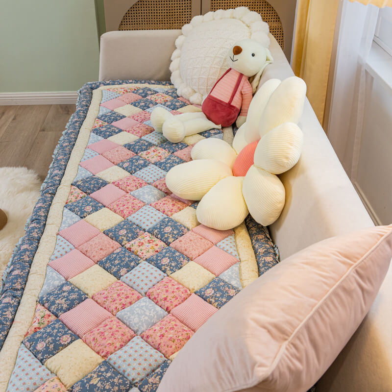 Cubierta de sofá protectora de algodón puro de algodón puro floral