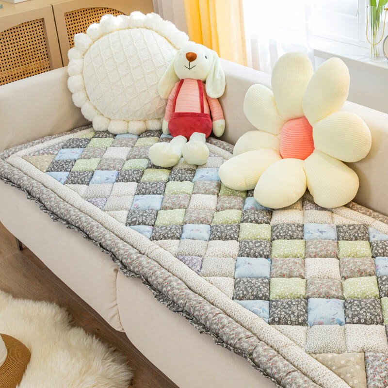 Cubierta de sofá protectora de algodón puro de algodón puro floral