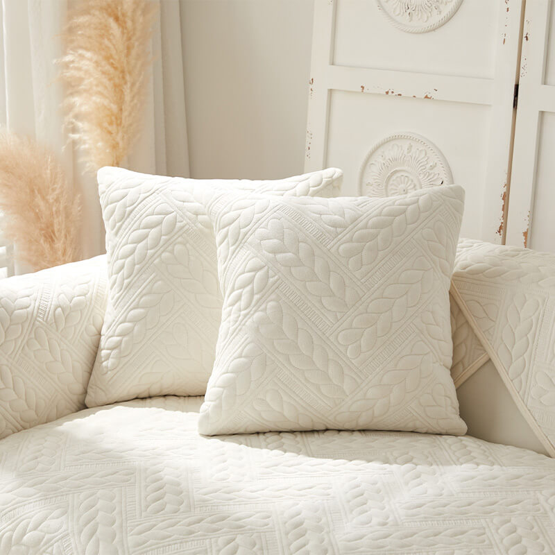 Coperchio di divano non slip da ricamo a velluto in velluto a cristallo caldo