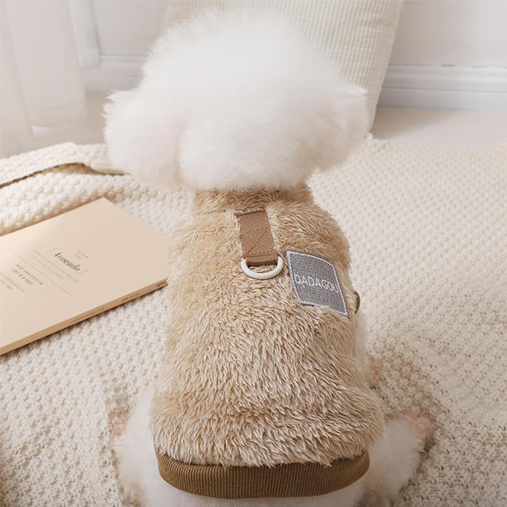 Giust per cani fuzzy comodo ed elegante - perfetto per le passeggiate invernali