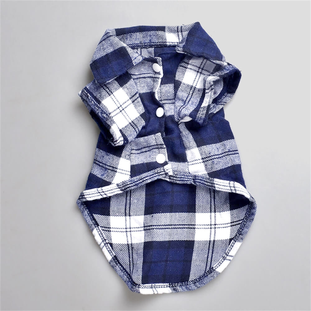 Classica camicia per cani a quadri - accogliente ed elegante per ogni occasione