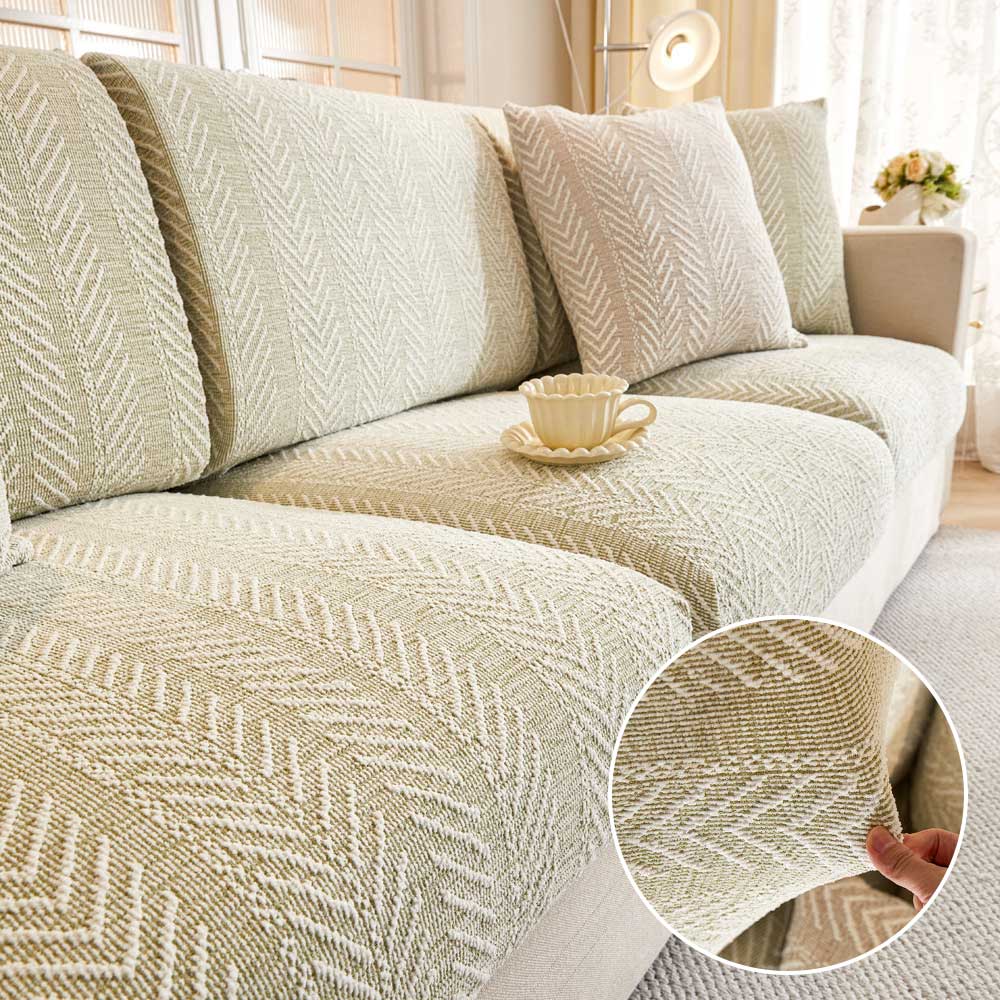 Herringbone Chenille Anti-Slip Magic Couch Couch