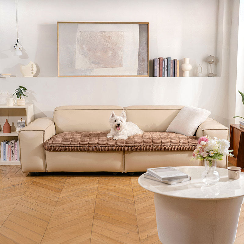 Cubiertas de sofá sin deslizamiento de franela suave y transpirable