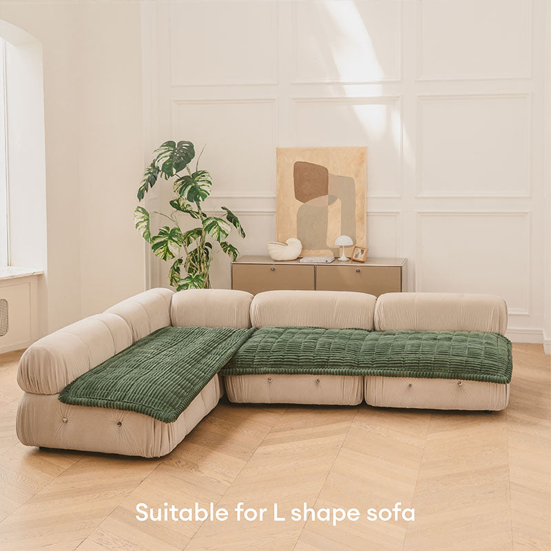 Cubiertas de sofá sin deslizamiento de franela suave y transpirable
