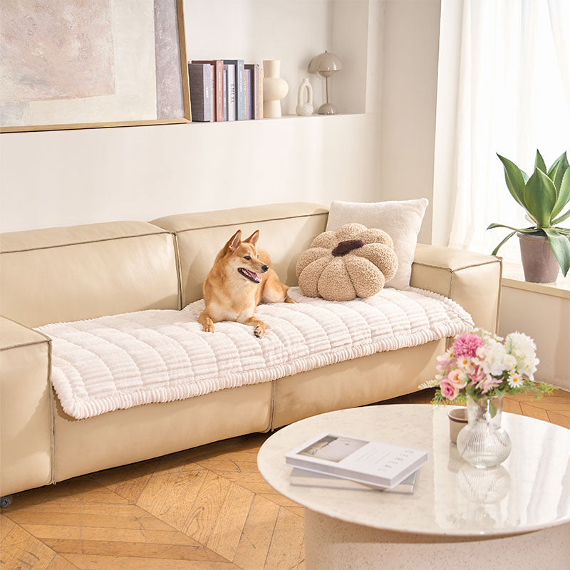 Cubiertas de sofá sin deslizamiento de franela suave y transpirable