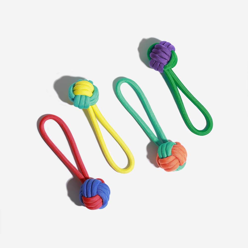 Knots Rope Tug Dog Toy - Color Clash - FUNNYFUZZY