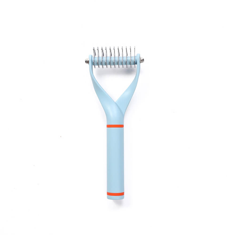 Pet Safe Dematting Comb Rake - Double Sided Blades - FUNNYFUZZY