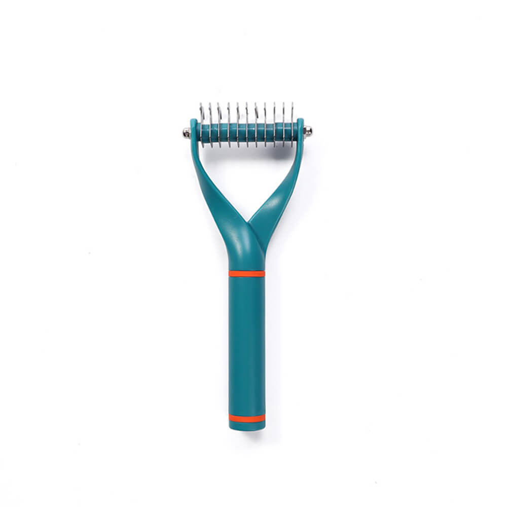 Pet Safe Dematting Comb Rake - Double Sided Blades - FUNNYFUZZY