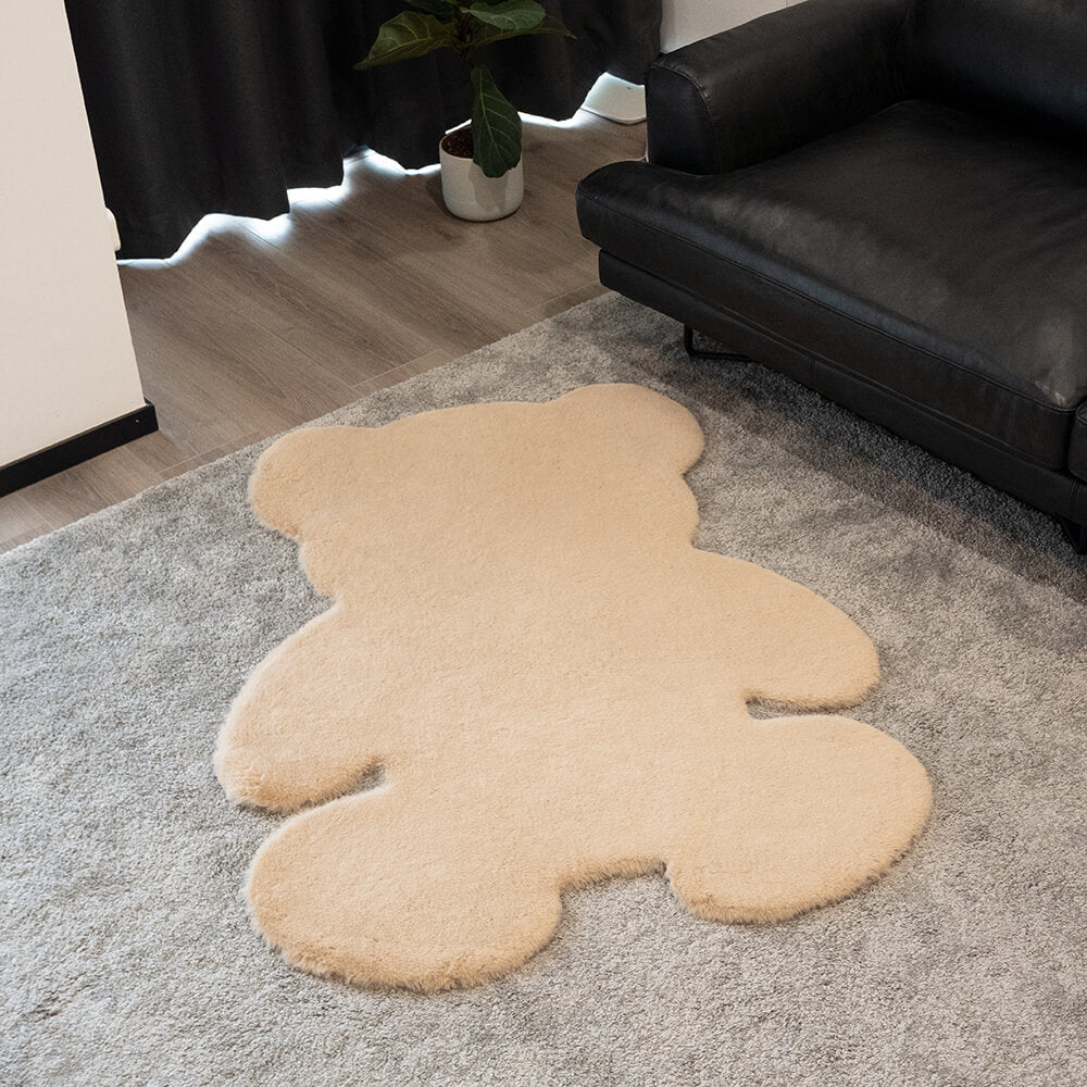 Teddy Bear Shaped Fluffy Large Pet Mat - FUNNYFUZZY