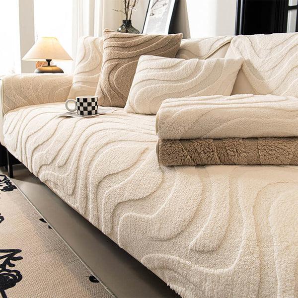 Coperchio di divano di divano non slip jacquard.