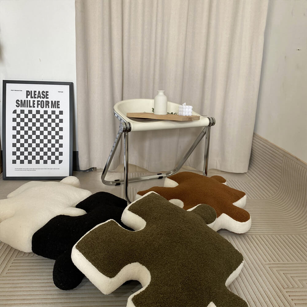 Creative Puzzle Plush Sofa Seat Cushion Pillow