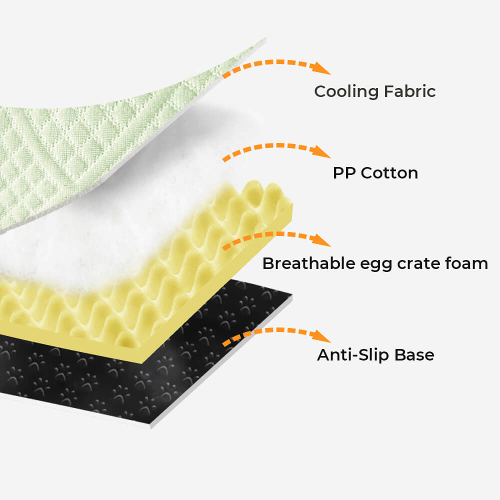Cama ortopédica de enfriamiento de sofá de perros ortopédico