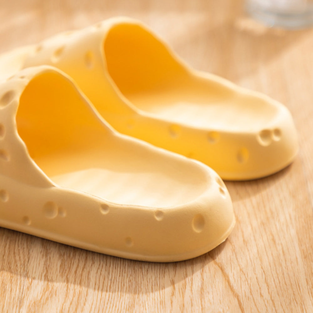 Cheese Cloud Sandalias antideslizantes suaves Zapatillas de casa Juguetes para masticar para perros