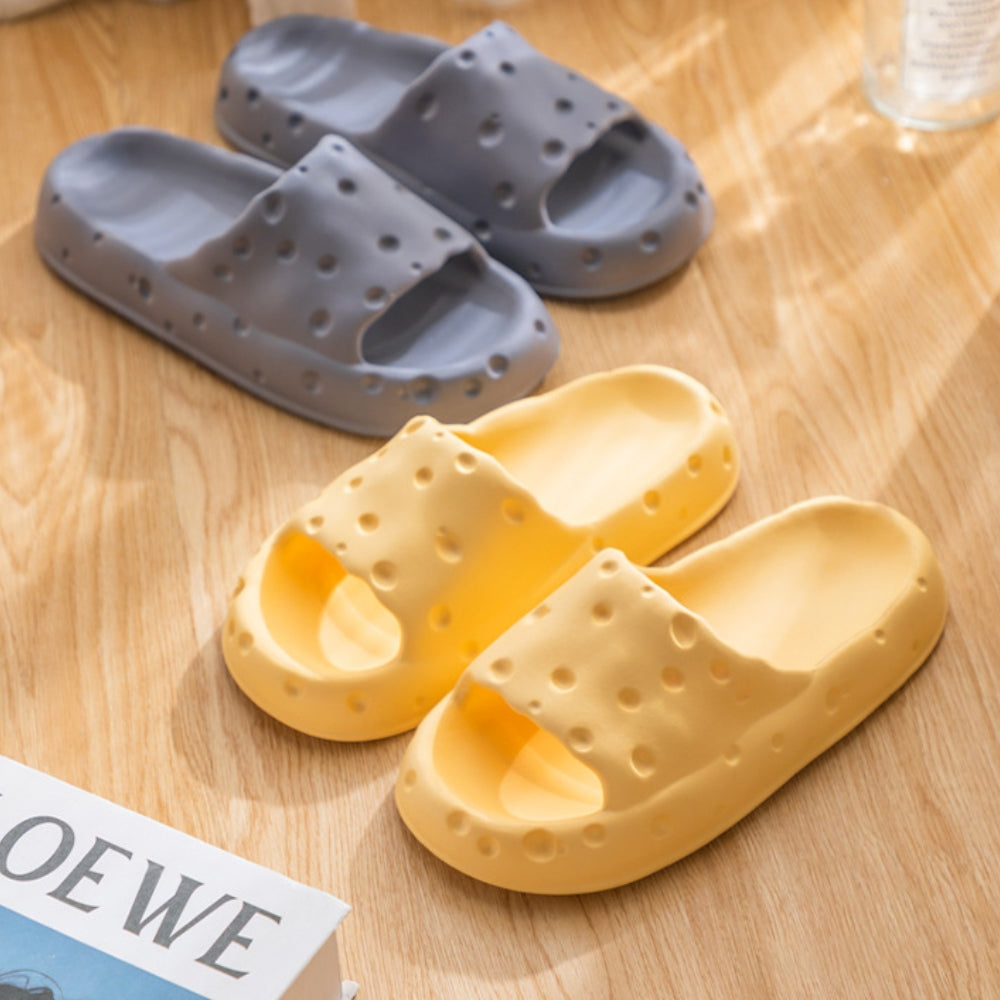 Cheese Cloud Sandalias antideslizantes suaves Zapatillas de casa Juguetes para masticar para perros