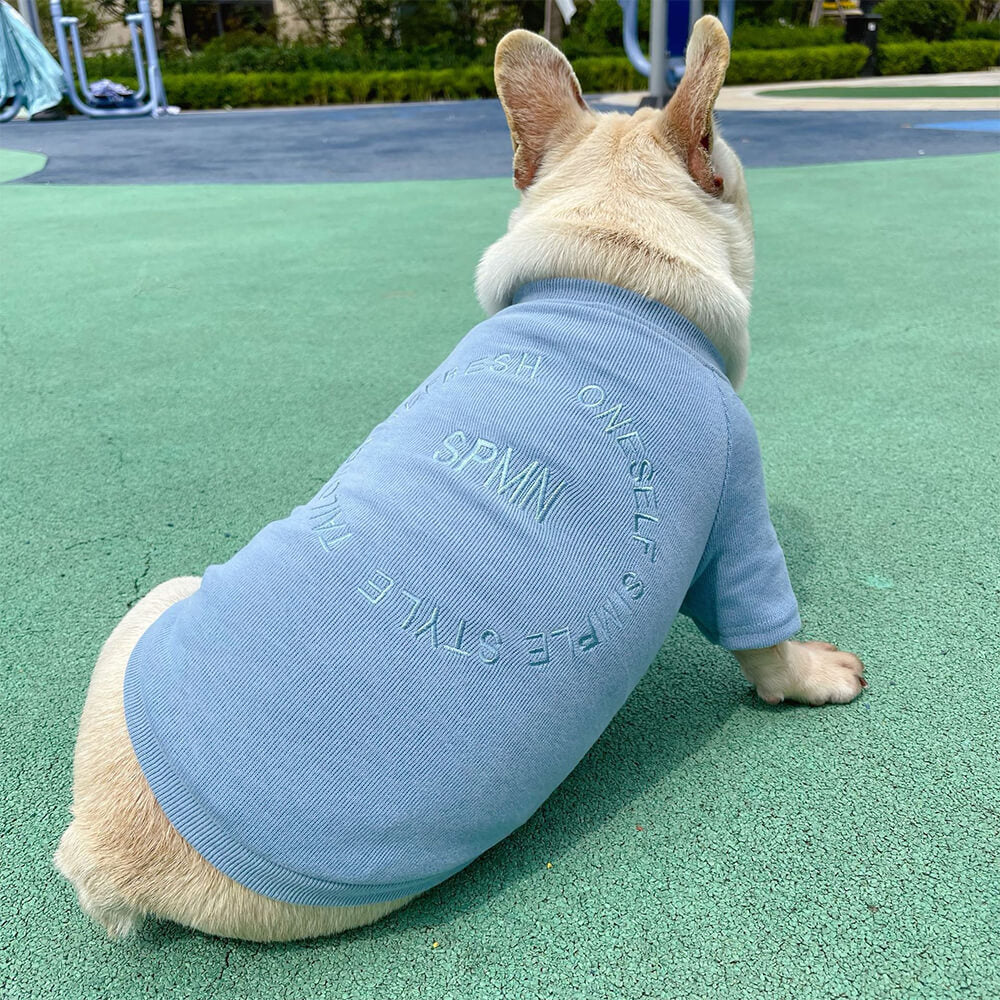 Elegante sudadera bordada de manga larga para ropa a juego para mascotas y dueños