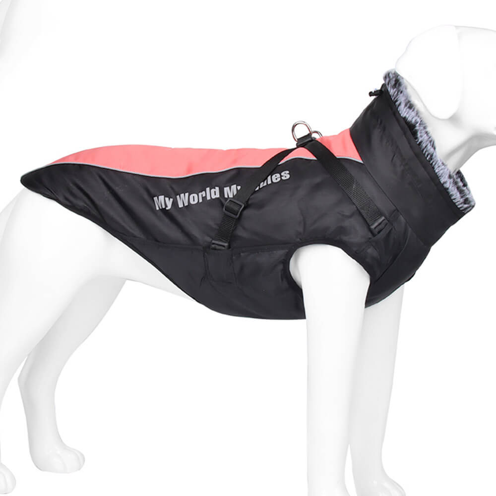 Reflective Windproof Winter Dog Coat - Ultimate Warmth and Safety for Large Dogs